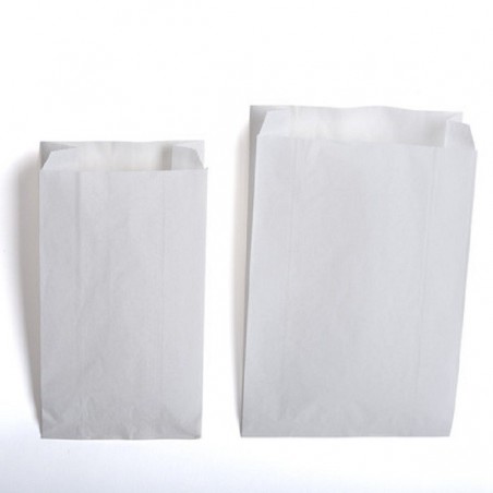 Bolsas de papel blanco para bollería - panadería
